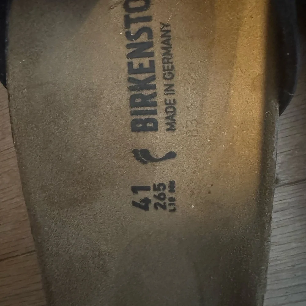 Birkenstock Madrid Black Suede Sandals - Picture 4 of 4